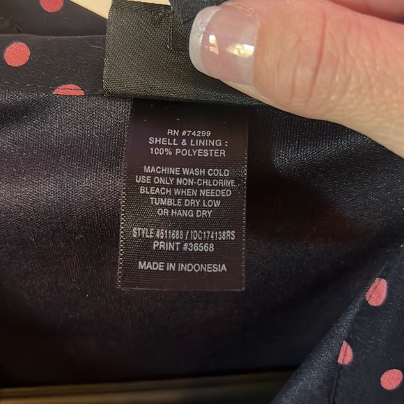 Navy and Pink Petite Dress - Picture 4 of 7